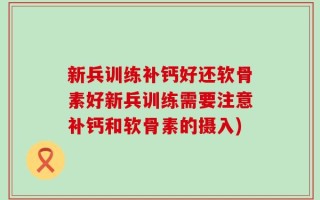 新兵训练补钙好还软骨素好新兵训练需要注意补钙和软骨素的摄入)