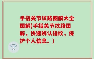 手指关节纹路图解大全图解(手指关节纹路图解，快速辨认指纹，保护个人信息。)