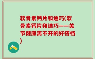 软骨素钙片和迪巧(软骨素钙片和迪巧——关节健康离不开的好搭档)