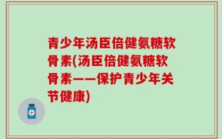 青少年汤臣倍健氨糖软骨素(汤臣倍健氨糖软骨素——保护青少年关节健康)
