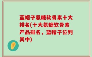 蓝帽子氨糖软骨素十大排名(十大氨糖软骨素产品排名，蓝帽子位列其中)