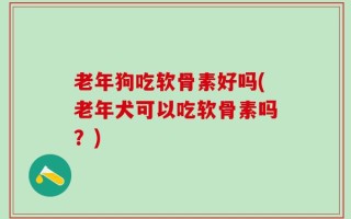 老年狗吃软骨素好吗(老年犬可以吃软骨素吗？)