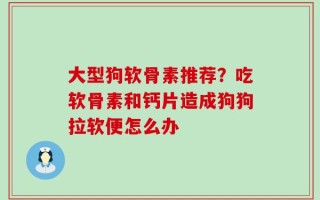 大型狗软骨素推荐？吃软骨素和钙片造成狗狗拉软便怎么办