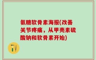 氨糖软骨素海报(改善关节疼痛，从甲壳素硫酸钠和软骨素开始)