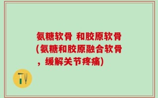 氨糖软骨 和胶原软骨(氨糖和胶原融合软骨，缓解关节疼痛)