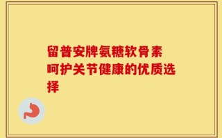 留普安牌氨糖软骨素 呵护关节健康的优质选择