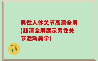 男性人体关节高清全屏(超清全屏展示男性关节运动美学)