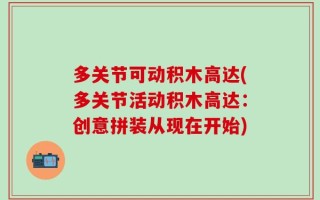 多关节可动积木高达(多关节活动积木高达：创意拼装从现在开始)