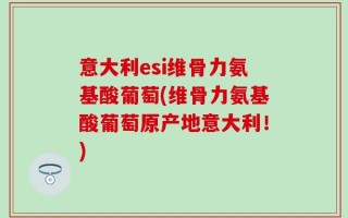 意大利esi维骨力氨基酸葡萄(维骨力氨基酸葡萄原产地意大利！)