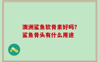 澳洲鲨鱼软骨素好吗？鲨鱼骨头有什么用途