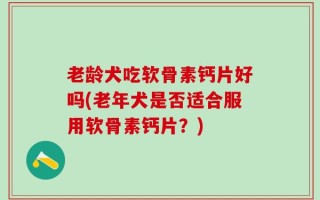 老龄犬吃软骨素钙片好吗(老年犬是否适合服用软骨素钙片？)