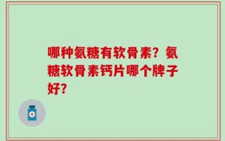 哪种氨糖有软骨素？氨糖软骨素钙片哪个牌子好？