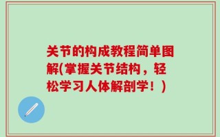 关节的构成教程简单图解(掌握关节结构，轻松学习人体解剖学！)
