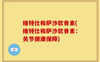 维特仕和萨沙软骨素(维特仕和萨沙软骨素：关节健康保障)