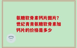 氨糖软骨素钙片图片？世纪青青氨糖软骨素加钙片的价格是多少