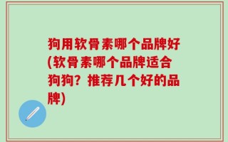 狗用软骨素哪个品牌好(软骨素哪个品牌适合狗狗？推荐几个好的品牌)