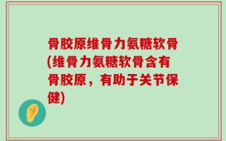 骨胶原维骨力氨糖软骨(维骨力氨糖软骨含有骨胶原，有助于关节保健)