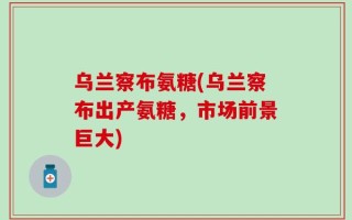 乌兰察布氨糖(乌兰察布出产氨糖，市场前景巨大)