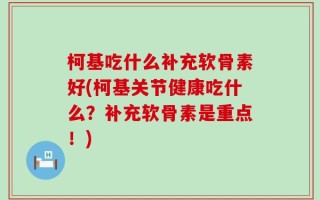 柯基吃什么补充软骨素好(柯基关节健康吃什么？补充软骨素是重点！)