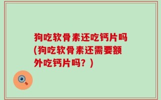 狗吃软骨素还吃钙片吗(狗吃软骨素还需要额外吃钙片吗？)