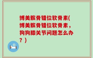 博美髌骨错位软骨素(博美髌骨错位软骨素，狗狗膝关节问题怎么办？)