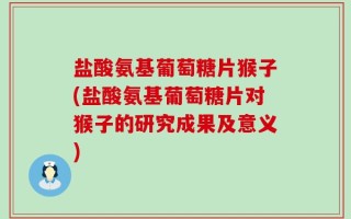 盐酸氨基葡萄糖片猴子(盐酸氨基葡萄糖片对猴子的研究成果及意义)