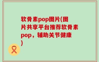 软骨素pop图片(图片共享平台推荐软骨素pop，辅助关节健康)