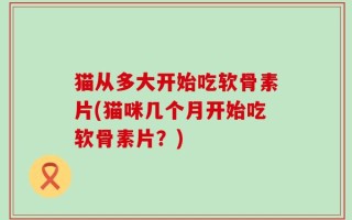 猫从多大开始吃软骨素片(猫咪几个月开始吃软骨素片？)