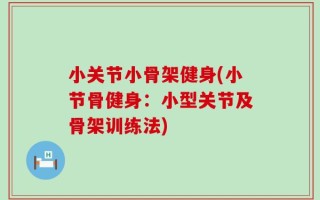 小关节小骨架健身(小节骨健身：小型关节及骨架训练法)