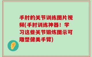 手肘的关节训练图片视频(手肘训练神器！学习这些关节锻炼图示可雕塑健美手臂)