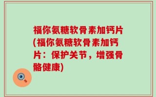 福你氨糖软骨素加钙片(福你氨糖软骨素加钙片：保护关节，增强骨骼健康)