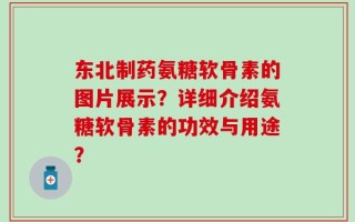 东北制药氨糖软骨素的图片展示？详细介绍氨糖软骨素的功效与用途？