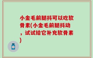 小金毛前腿抖可以吃软骨素(小金毛前腿抖动，试试给它补充软骨素)