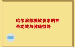 哈尔滨氨糖软骨素的神奇功效与健康益处