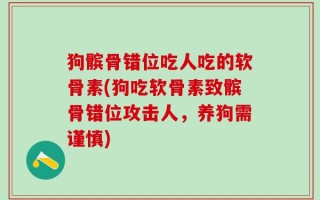 狗髌骨错位吃人吃的软骨素(狗吃软骨素致髌骨错位攻击人，养狗需谨慎)