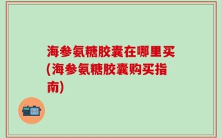 海参氨糖胶囊在哪里买(海参氨糖胶囊购买指南)