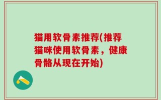 猫用软骨素推荐(推荐猫咪使用软骨素，健康骨骼从现在开始)
