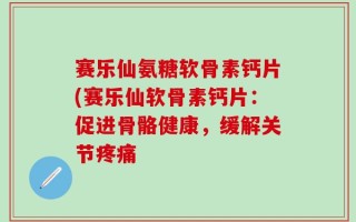 赛乐仙氨糖软骨素钙片(赛乐仙软骨素钙片：促进骨骼健康，缓解关节疼痛
