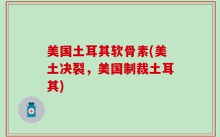 美国土耳其软骨素(美土决裂，美国制裁土耳其)