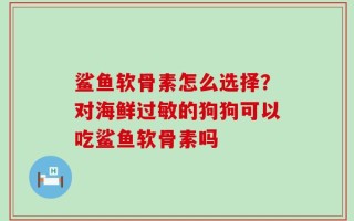 鲨鱼软骨素怎么选择？对海鲜过敏的狗狗可以吃鲨鱼软骨素吗