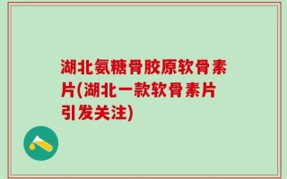 湖北氨糖骨胶原软骨素片(湖北一款软骨素片引发关注)