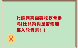 比熊狗狗需要吃软骨素吗(比熊狗狗是否需要摄入软骨素？)