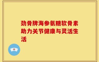 劲骨牌海参氨糖软骨素助力关节健康与灵活生活