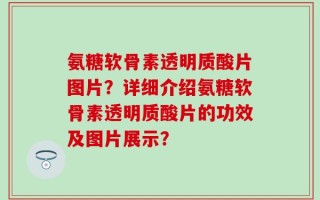 氨糖软骨素透明质酸片图片？详细介绍氨糖软骨素透明质酸片的功效及图片展示？