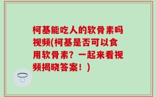 柯基能吃人的软骨素吗视频(柯基是否可以食用软骨素？一起来看视频揭晓答案！)