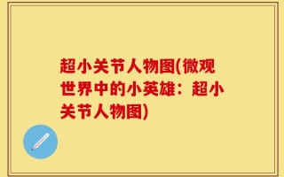 超小关节人物图(微观世界中的小英雄：超小关节人物图)