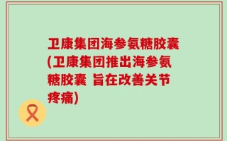 卫康集团海参氨糖胶囊(卫康集团推出海参氨糖胶囊 旨在改善关节疼痛)