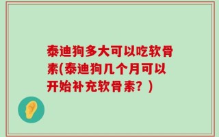 泰迪狗多大可以吃软骨素(泰迪狗几个月可以开始补充软骨素？)