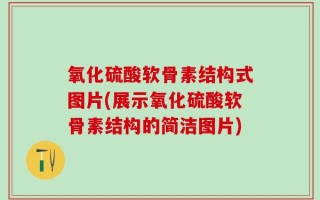 氧化硫酸软骨素结构式图片(展示氧化硫酸软骨素结构的简洁图片)