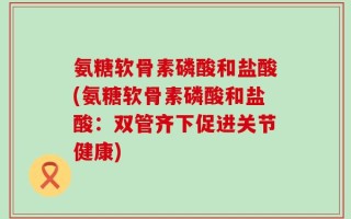 氨糖软骨素磷酸和盐酸(氨糖软骨素磷酸和盐酸：双管齐下促进关节健康)